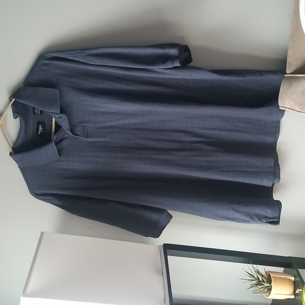 Haggar Men's Dark Blue Polo Shirt